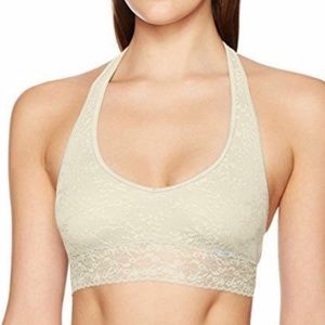 Calvin Lace Halter Bra Off white